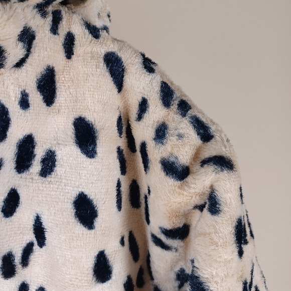 Vintage 1960s Little Girl Faux Fur Dalmation Spot Polka Dots Coat Talon Zip READ - Picture 14 of 16